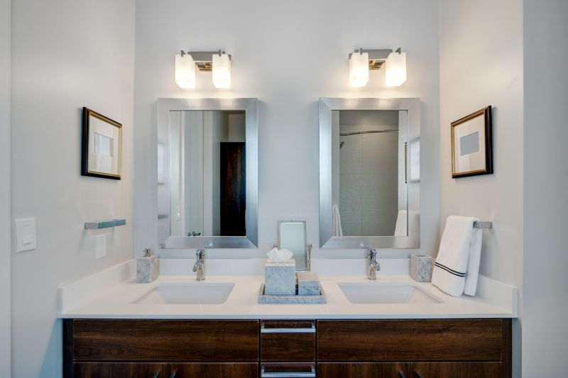 Floating Vanity with Under-Cabinet Lighting